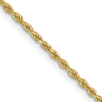 10K Gold 1.5mm Diamond-Cut Rope Chain 2