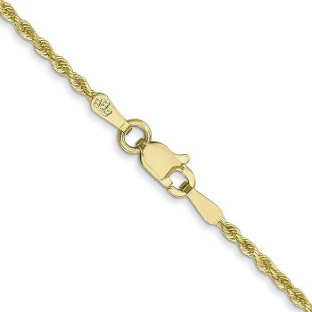10K Gold 1.5mm Diamond-Cut Rope Chain 3