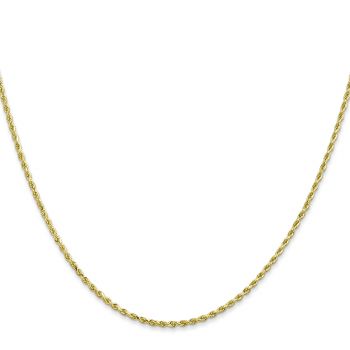 10K Gold 1.5mm Diamond-Cut Rope Chain