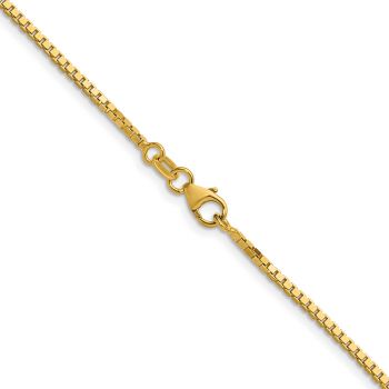 Italian 18K Gold 1.5mm Box Chain 2