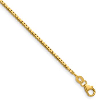 Italian 18K Gold 1.5mm Box Chain