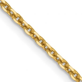 1.65mm Diamond-Cut Cable Chain Necklace in 14K Gold 2