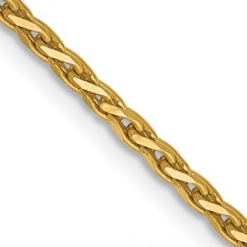 1.6mm Diamond-Cut Parisian Wheat Chain Necklace in 14K Gold 2