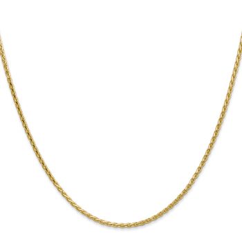 1.6mm Diamond-Cut Parisian Wheat Chain Necklace in 14K Gold