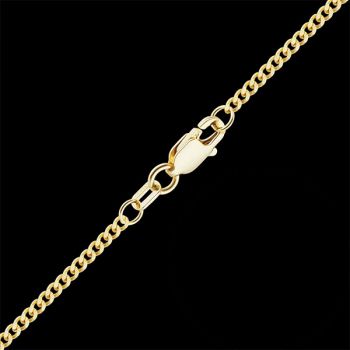 18K Gold 1.75mm Premium Curb Link Chain Necklace 2