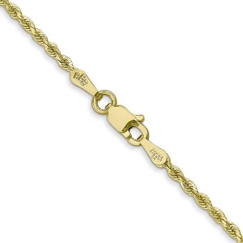 10K Gold 1.75mm Diamond-Cut Rope Chain Necklace 3
