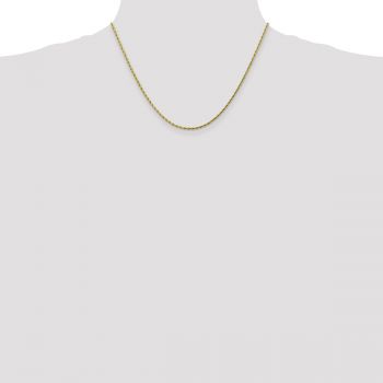 10K Gold 1.75mm Diamond-Cut Rope Chain Necklace 4