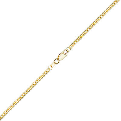 18K Gold 1.8mm Cable Link Chain Necklace