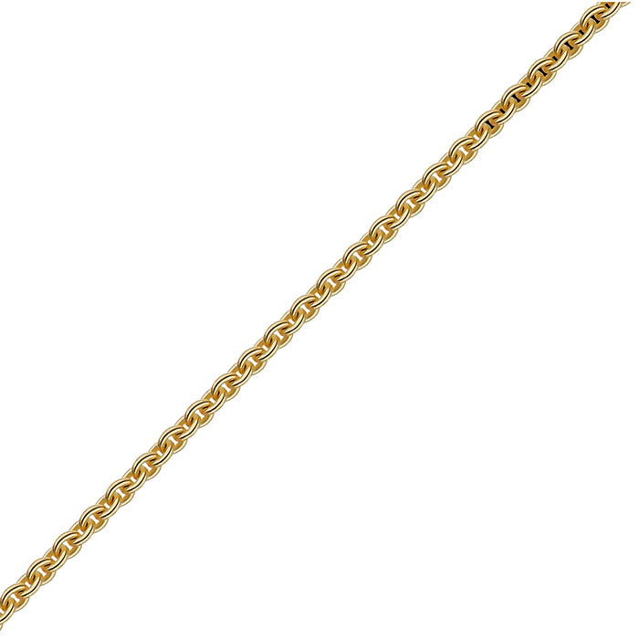 1.8mm 14K Gold Cable Chain Necklace