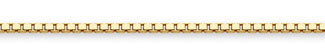 1.9mm 14K Solid Gold Box Chain