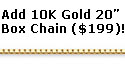 10K Gold Box Chain, 20