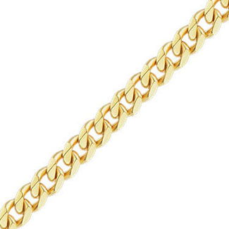 heavy 11mm 14k solid gold curb chain