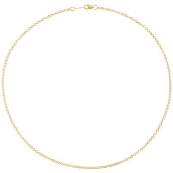 14K Gold 2mm Rolo Chain Necklace with Lobster Claw Clasp 2