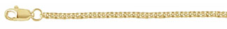 14K Gold 2mm Rolo Chain Necklace with Lobster Claw Clasp