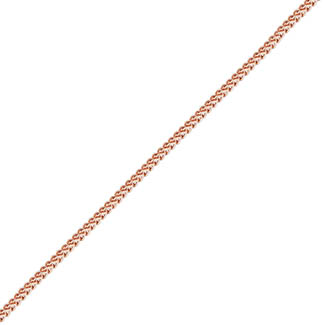 14k rose gold 1.5mm franco chain necklace