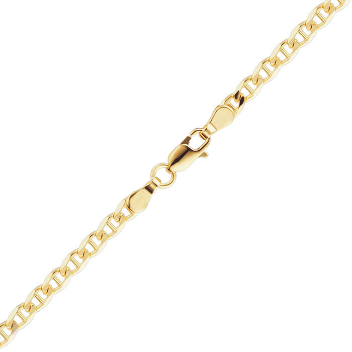 18k gold 2.6mm mariner chain necklace