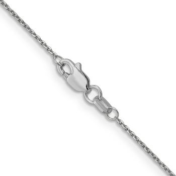1mm Diamond-Cut Cable Chain Necklace in 14K White Gold 3