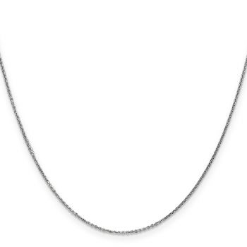 1mm Diamond-Cut Cable Chain Necklace in 14K White Gold