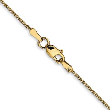 1mm Diamond-Cut Parisian Wheat Chain Necklace in 14K Gold 3