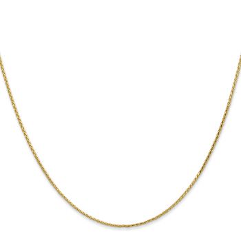 1mm Diamond-Cut Parisian Wheat Chain Necklace in 14K Gold