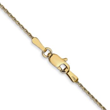1mm Round Parisian Wheat Chain Necklace in 14K Gold 3