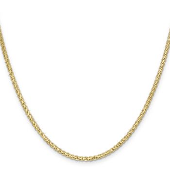 2.3mm 14K Gold Flat Parisian Wheat Chain Necklace