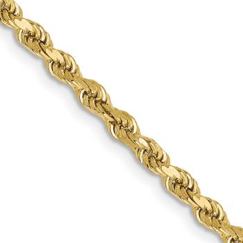 10K Gold 2.75mm Diamond-Cut Rope Chain 2