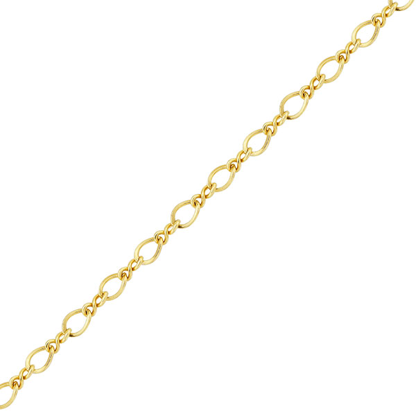 2.9mm 14K gold figure 8 chain necklace