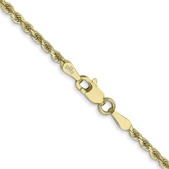 10K Gold 2mm Diamond-Cut Rope Chain 3