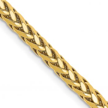 3.1mm Semi-Solid Diamond-Cut Parisian Wheat Chain in 14K Gold 2