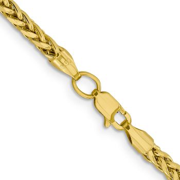 3.1mm Semi-Solid Diamond-Cut Parisian Wheat Chain in 14K Gold 3