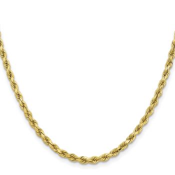 10K Gold 3.75mm Diamond-Cut Rope Chain