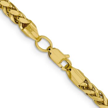 3.7mm 14K Gold Semi-Solid Diamond-Cut Parisian Wheat Chain 3