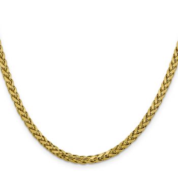 3.7mm 14K Gold Semi-Solid Diamond-Cut Parisian Wheat Chain