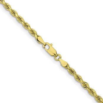 10K Gold 3.25mm Diamond-Cut Rope Chain 3