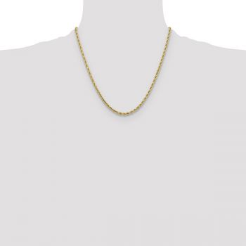 10K Gold 3.25mm Diamond-Cut Rope Chain 4