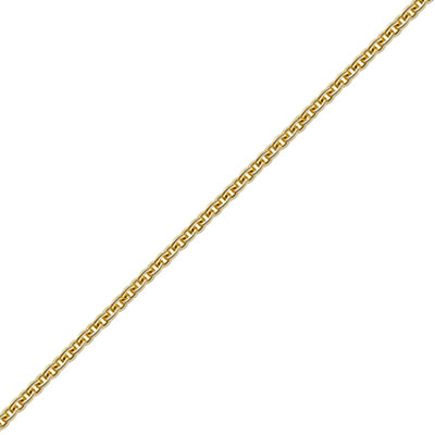 3mm 14K Solid Gold Cable Chain Necklace