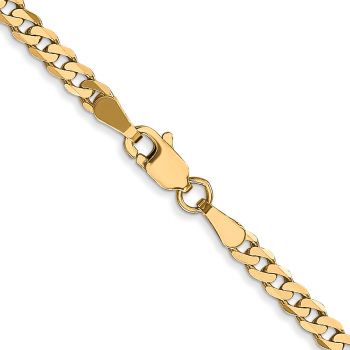 Italian 10K Gold 3mm Curb Chain 3