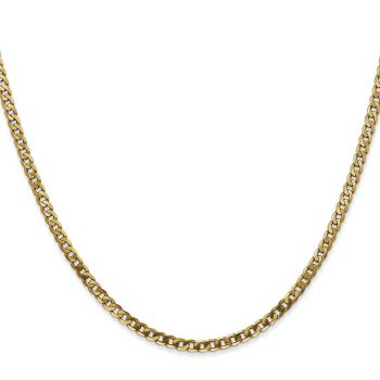Italian 10K Gold 3mm Curb Chain