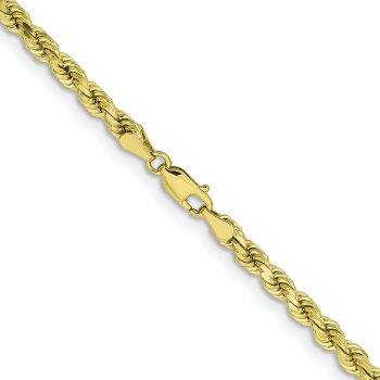 10K Gold 4.25mm Diamond-Cut Rope Chain 3