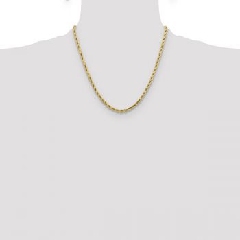 10K Gold 4.25mm Diamond-Cut Rope Chain 4
