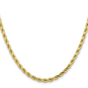 10K Gold 4.25mm Diamond-Cut Rope Chain