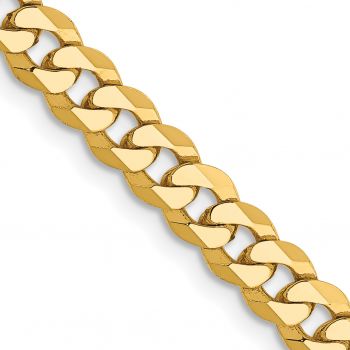 Italian 10K Gold 4.75mm Curb Link Chain 2