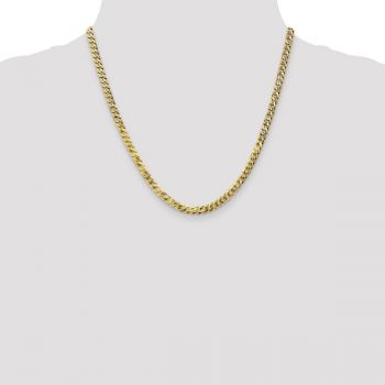Italian 10K Gold 4.75mm Curb Link Chain 4