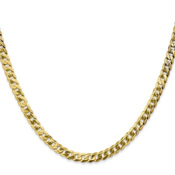 Italian 10K Gold 4.75mm Curb Link Chain
