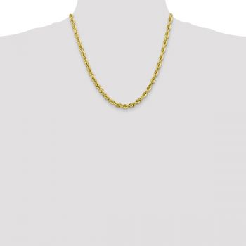 10K Gold 5.5mm Diamond-Cut Rope Chain 4