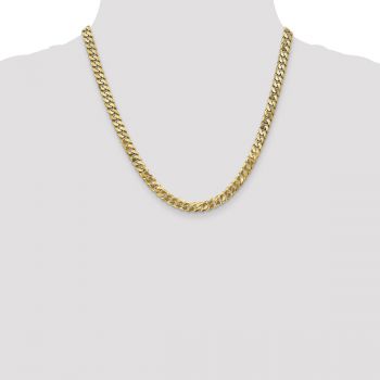 10K Gold 6.25mm Beveled Curb Chain 4
