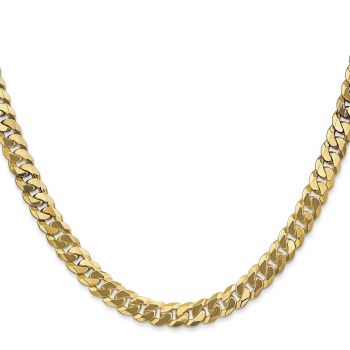 10K Gold 6.25mm Beveled Curb Chain