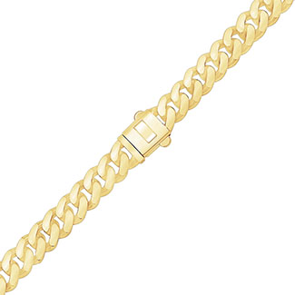 6mm Miami Cuban Link Bracelet 14K Gold