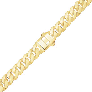 9mm Miami Cuban Link Bracelet 14K Gold